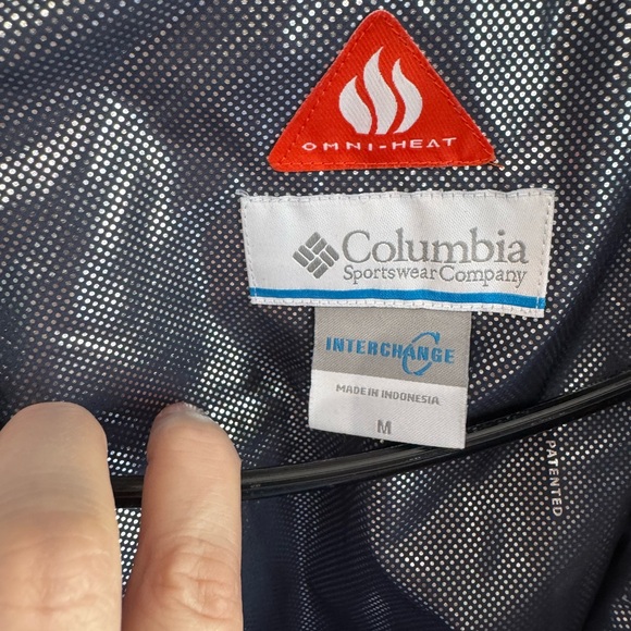 Columbia Interchange Women's Size medium Blue Omni Heat Hooded Ski Parka Jacket - Picture 2 of 4